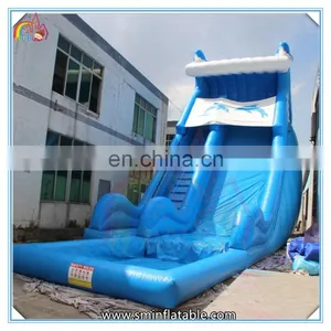 Factory Price Giant Inflatable Slide,inflatable Dolphins Water Slide,inflatable Slide With Pool for Sale thumbnail-1