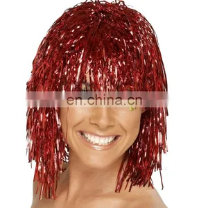 Halloween Carnival Party Tinsel Wig for Adults thumbnail-4