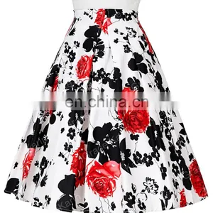 Grace Karin Occident Vintage Retro 50s Floral Pattern Cotton Skirt 9 Patterns CL008925-3 thumbnail-3