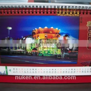 Cheap 3D Lenticular 2018 Design Table Desk Wall Perpetual Advent Calendar Printing Custom thumbnail-3