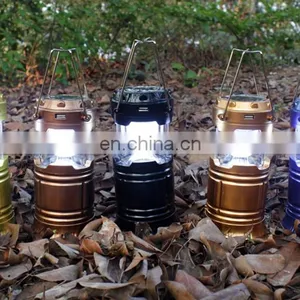 300lm Solar USB Battery Q5 LED Flashlight Retractable Metal Hook Night Party Camping Lamp thumbnail-3