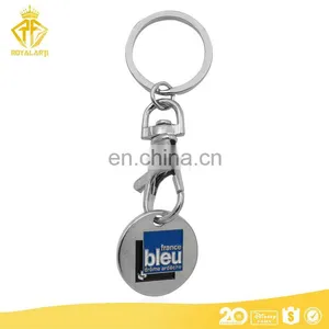 Custom Soft Enamel Trolly Coin Keychain With Business Logo thumbnail-1