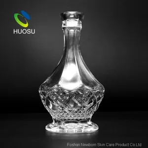 Huosu Leading Manufacturer Crystal 750ml Glass Bottle Liquor Vodka With Crystal Stopper thumbnail-2