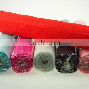Non Woven Fabric Ruffled Crinkle Fluffy Aisle Runner Gift Wrap Stuffing Rolls thumbnail-1