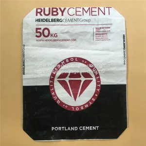 Price Polypropylene PP Laminated Plastic Valve Block Bottom Empty Cement Bag 50kg 25kg With Kraft Paper Inside Liner thumbnail-4