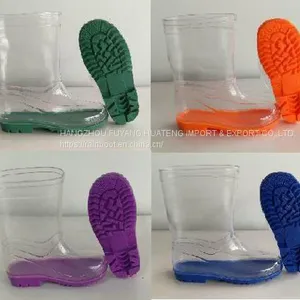 Hi-Q Kid Transparent Boots, Children Transparent Rain Boot, Kid 100%Transparent Boots,Cheap Child Rain Boots thumbnail-1