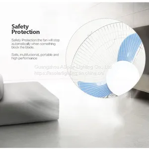 New Design Rechargeable Electrical Powered 12v dc Stand Solor Power Cooling Mini Fan thumbnail-5