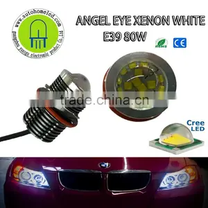 E39 80W CREE 16 Led Angel Eyes 160W Kit Fit For E60 E61 E63 E64 E65 E66 Car thumbnail-1