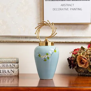 New Chinese Modern Simple Fashion Hand Made Ceramic Vase For Hotel Office Showroom Decor thumbnail-3
