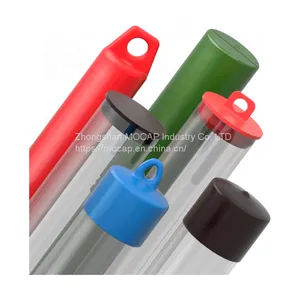 Tapones redondos de plástico negro de poli para tubos de acrílico de plástico transparente delgado extruido PRP thumbnail-2