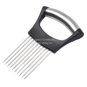 Amazon Kitchen Gadgets Onion Slicer Needle Vegetable Slicer Tomato Cutter Onion Holder thumbnail-2