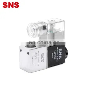 SNS Pneumatic 2V Series 2/2 Way Normally Closed Direct-acting 2V025-08 Air Solenoid Valve thumbnail-1