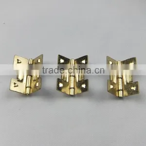 Small Yellow Zinc Jewellery Box Concealed Hinge thumbnail-2