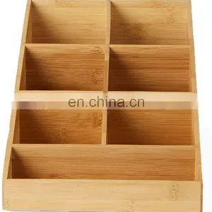 Bamboo Coffee Capsule Storage Box Disposable Paper Cup Storage Rack Tea Sugar Bag Finishing Box Home Storage & Organization thumbnail-4