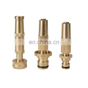 Garden Brass Power Water Twist Hose Nozzle Sprinkler thumbnail-1