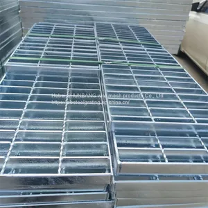 Hot Dip Galvanized Steel Grid Chemical Plant Platform Step Plate Sewer Drain Cover Puddle Cover Heavy Steel Grid thumbnail-3