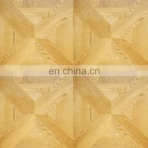 Bergeim Floors Multi-Layer Engineered Oak Chevron Unfinished Parquet Flooring thumbnail-1