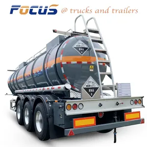 Chemical Sulphuric Acid Tank Trailer for Sale,V-Shape-Acid-Tanker-Trailer for Exported thumbnail-5