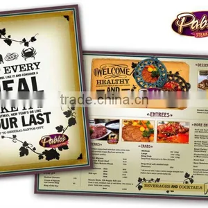 Paper Restaurant Menu Card Printing thumbnail-1