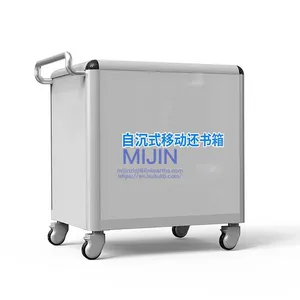 Smart Library Equipment Book Drop Mobile Book Return Bin A Platform for Placing Books When They Are Returned to the Library thumbnail-1