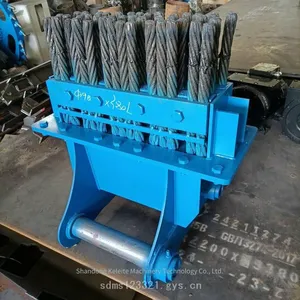 Four-row Inverted Arch Steel Brush, Excavator Metal Brush, Tunnel Slag Cleaning Brush, One-meter Widened Wire Brush Wholesale Supply thumbnail-3