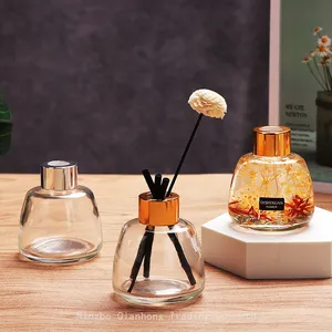 50ml 100ml 150ml 200ml 250ml Glass Diffuser Bottle Aromatherapy Jar Air Freshener Bottle Aromatherapy Glass Bottle With Cap thumbnail-2