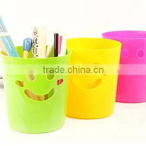 Smiling Face Type Fashion Desktop Trash Can for Office thumbnail-2