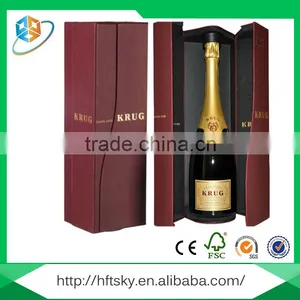 Specializing in Custom Luxury Hot Stamping Logo Single Red Wine Box thumbnail-4