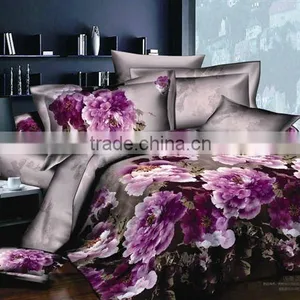 Trade Assurance/C40*40/133*72/high Quality Panel Printing 3D Floral Design Fabric for Bedding Set thumbnail-1