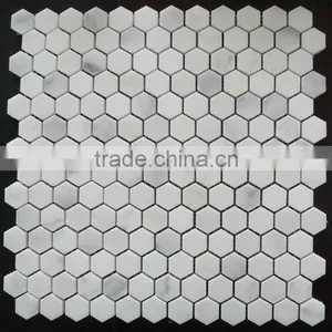 Oriental White Marble Mosaic Tiles, White Marble Mosaic thumbnail-1