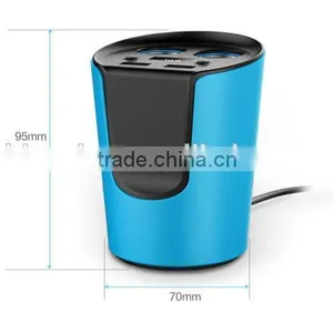 PowerUP Universal USB Car Charger and DC Splitter Adapter With Dual USB Rapid Charging Ports thumbnail-3