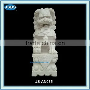 White Marble Fu Dog thumbnail-1