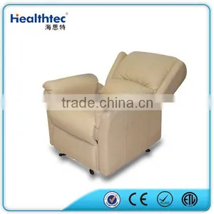 White Yellow Leather Recliner Sofa thumbnail-1