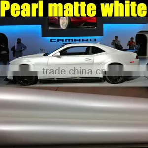 1.52*20m Popular Pearl White Stickers for Diycar Wrap Film With Pearl Ivory White thumbnail-1