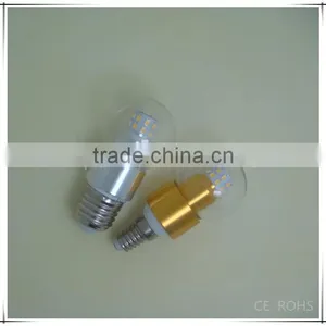 E12 4W Aluminum Alloy LED Candles Light Bulb With CE ROHS GS SAA thumbnail-5