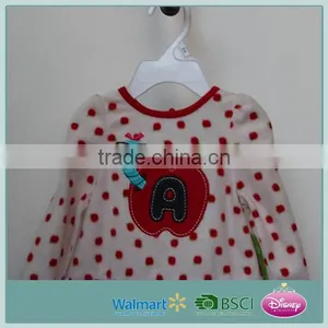 Baby Dress New Style Baby Girl Winter Dresses With All Over Red Dots Printed thumbnail-2