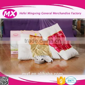Chinese 100% Cotton Cover With Silk All Season Home Down Pillow Removable Double Bed Down Pillow thumbnail-6