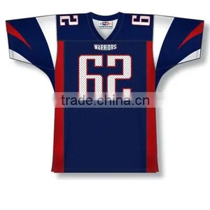 Polyester Spandex Custom Sublimated Warriors American Football Jersey/Shirt thumbnail-1