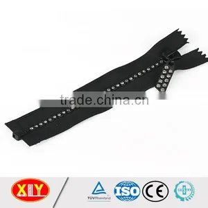 China XLY Zipper #5 Close End Fancy Style Diamond Zipper thumbnail-5