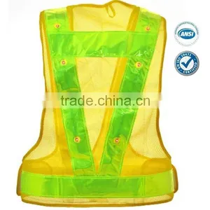 Yellow LED Safety Vest thumbnail-2