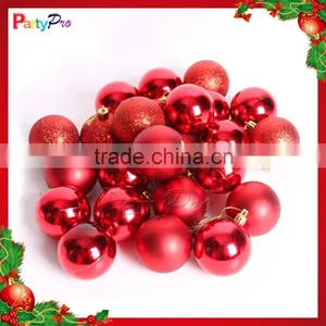 2015 High Quality Round Shape Small Colorful Plastic Christmas Decoration thumbnail-1