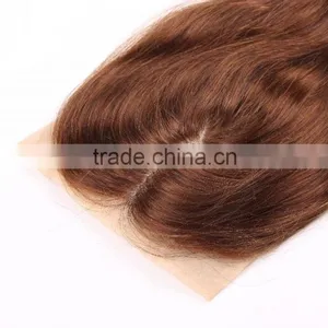 TOP 7A Virgin Peruvian Lace Closure Body Wave Free Middle Part Human Hair Closure Peruvian Body Wave Lace Closure Bleached Knots thumbnail-6