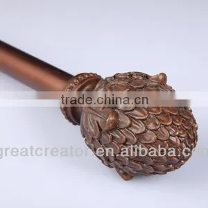 Pineapple Decoration Resin Finials Curtain Rods thumbnail-1