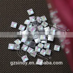 3d Nail Art Decoration Flat Back Square Resin Opal Stone ZX:SZ572 Quality Choice thumbnail-5