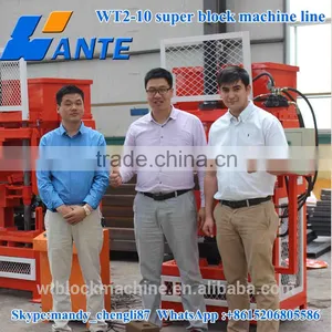 WT2-10 Brazil Interlocking Paver Brick Making Machine in South Afric thumbnail-5