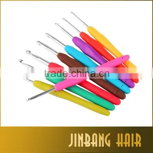 2016 New Plastic Handle Crochet Hook Set Knitting Needle Crochet Hook Aluminum Crochet Hook Set With Plastic Case thumbnail-3