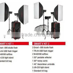 Three Lights With The Shooting Station Softbox Shooting Suit Photographic Equipment Net Sales Flash Photography Light thumbnail-2