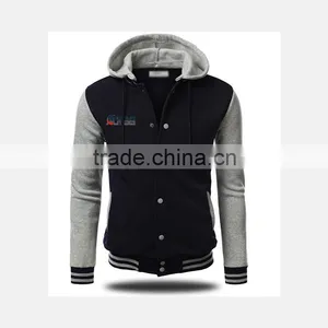Wholesale Custom Mens Blank Satin Baseball Jackets thumbnail-3