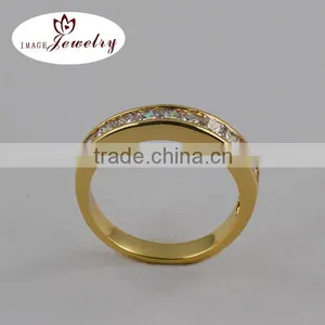 Fashion Rose 24K Gold Jewelry Ring,Micro Pave Setting Ring thumbnail-1