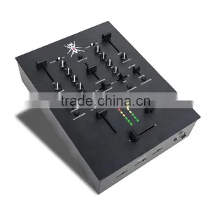 High Perform Professional 2-channel High Performance DJ Setup Audio Mixer Portable Karaoke Mini Party Mixer thumbnail-4